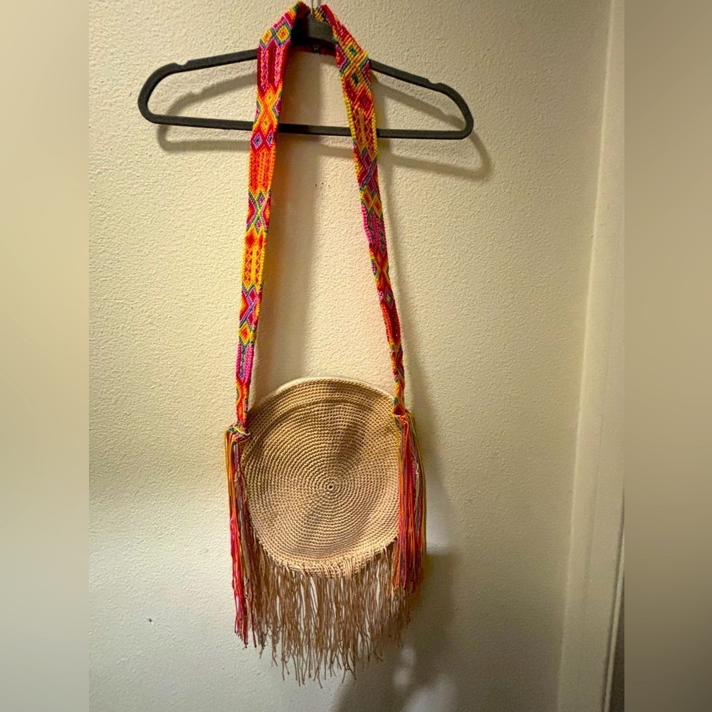 Boho Multi color Cross body Purse